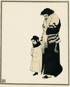 Un juif orthodoxe avec son enfant - Ephraim Moses Lilien